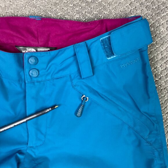 The North Face Snow Pants Snowboard Ski Women's Small Teal Freedom Insulated - Picture 7 of 15